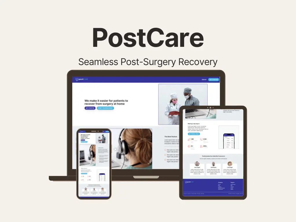 Plateforme de Post-Soins pour Patients